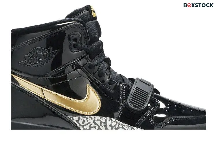 Jordan Legacy 312 Black Gold Patent (GS)