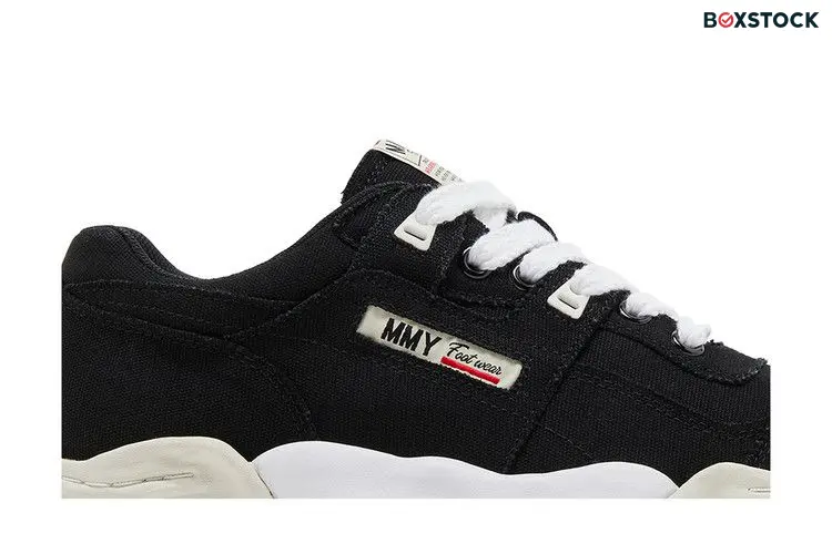Maison Mihara Yasuhiro Parker OG Sole Cow Canvas Low Black