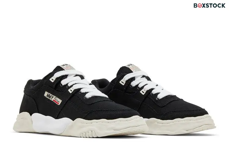 Maison Mihara Yasuhiro Parker OG Sole Cow Canvas Low Black