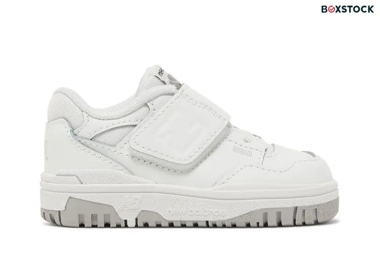 New Balance 550 Bungee Lace Strap White Grey (TD)