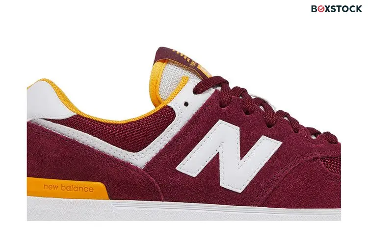 New Balance 574 Burgundy White