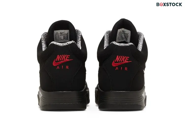 Nike Air Flight Lite II Mid Black White Varsity Red