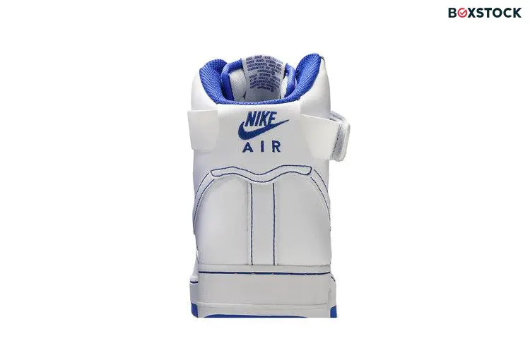 Nike Air Force 1 High White Royal Blue Contrast Stitch