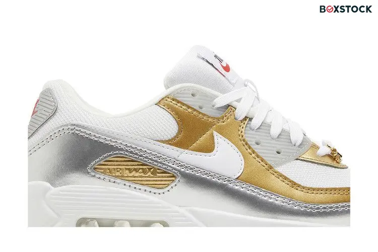 Nike Air Max 90 SE White Metallic Gold (Women's)