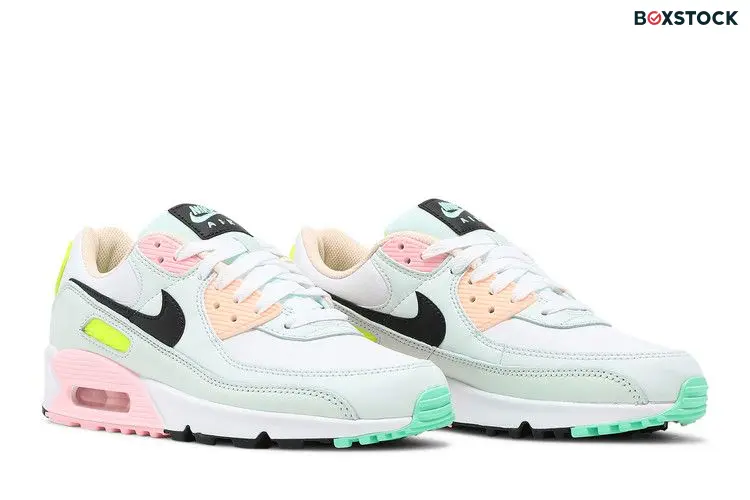 Nike Air Max 90 White Volt Green Glow (Women's)