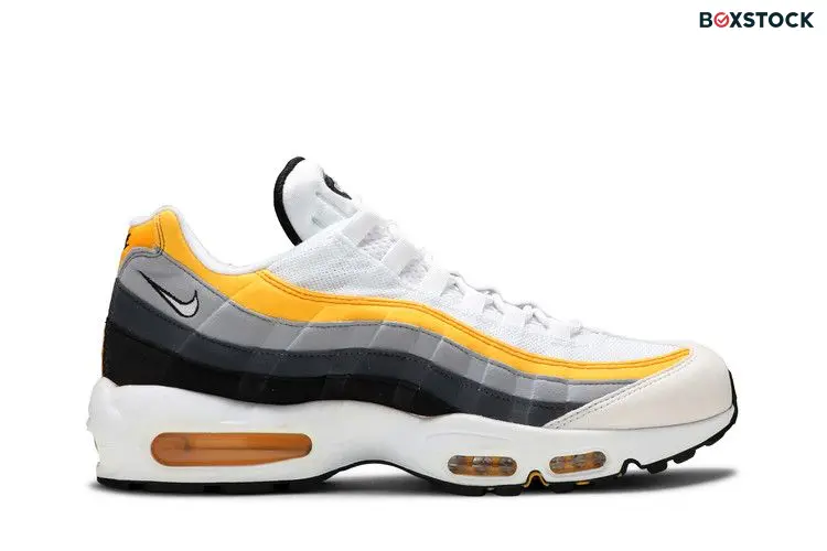 Nike Air Max 95 White Amarillo Dark Grey