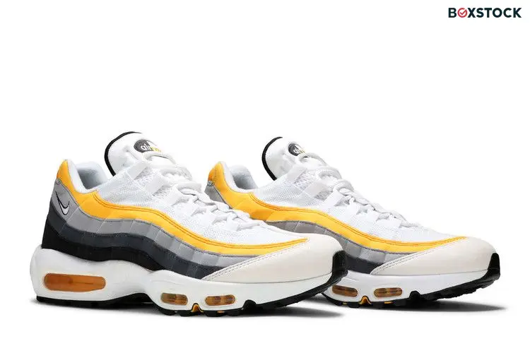 Nike Air Max 95 White Amarillo Dark Grey