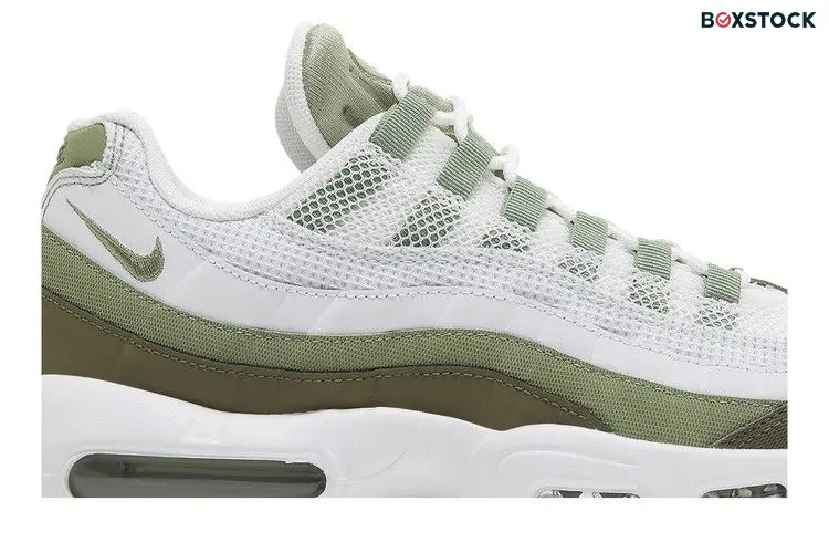 Nike Air Max 95 White Medium Olive Oil Green