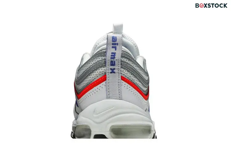 Nike Air Max 97 Metallic Silver Flash Crimson Racer Blue (Women's)