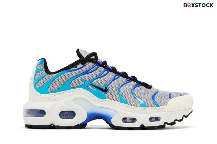 Nike Air Max Plus Light Smoke Grey Blue Lightning Racer Blue Black (GS)