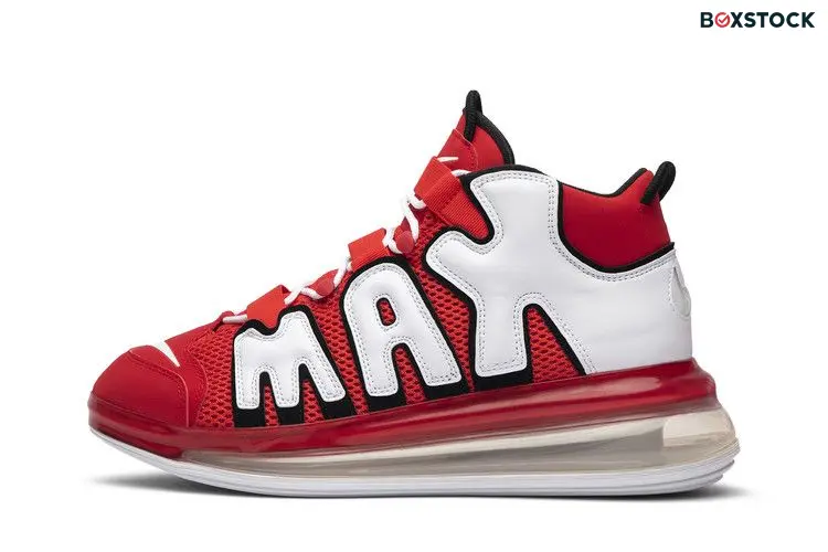 Nike Air More Uptempo 720 University Red White Black