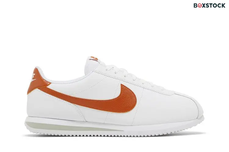 Nike Cortez White Campfire Orange