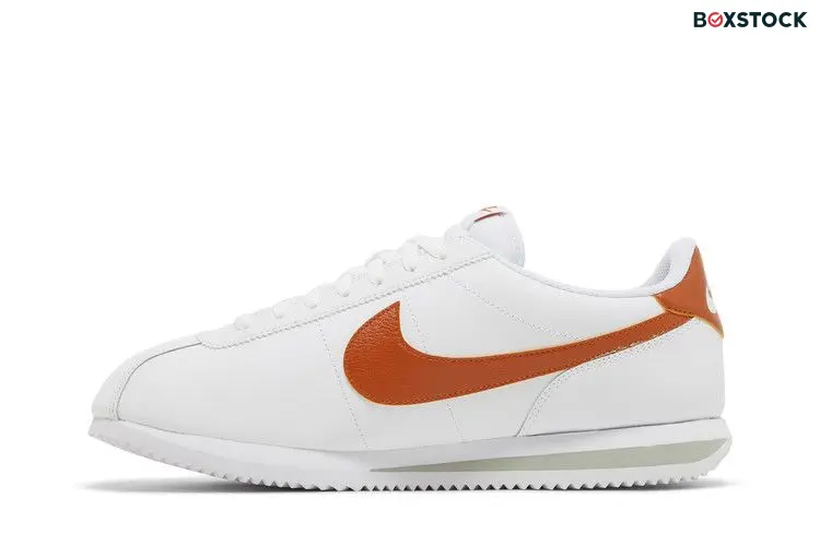 Nike Cortez White Campfire Orange