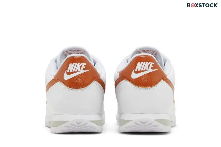 Nike Cortez White Campfire Orange