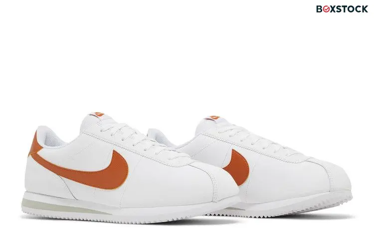 Nike Cortez White Campfire Orange