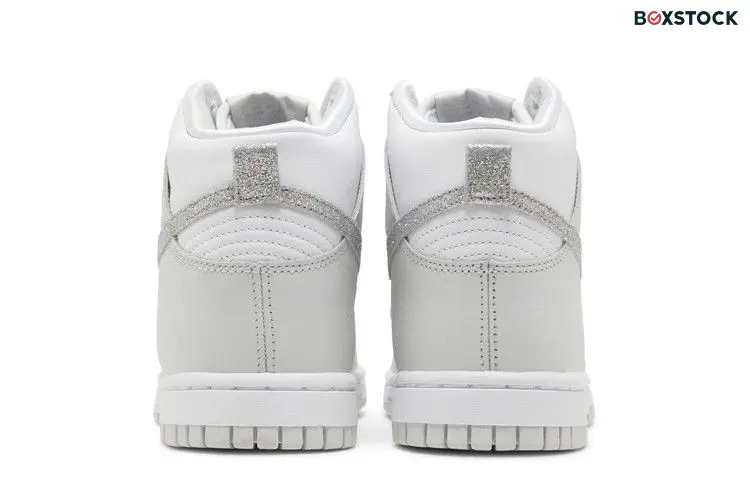 Nike Dunk High Silver Glitter Swoosh (Women's)