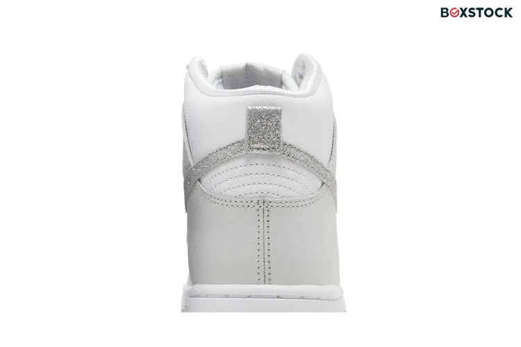 Nike Dunk High Silver Glitter Swoosh (Women's)