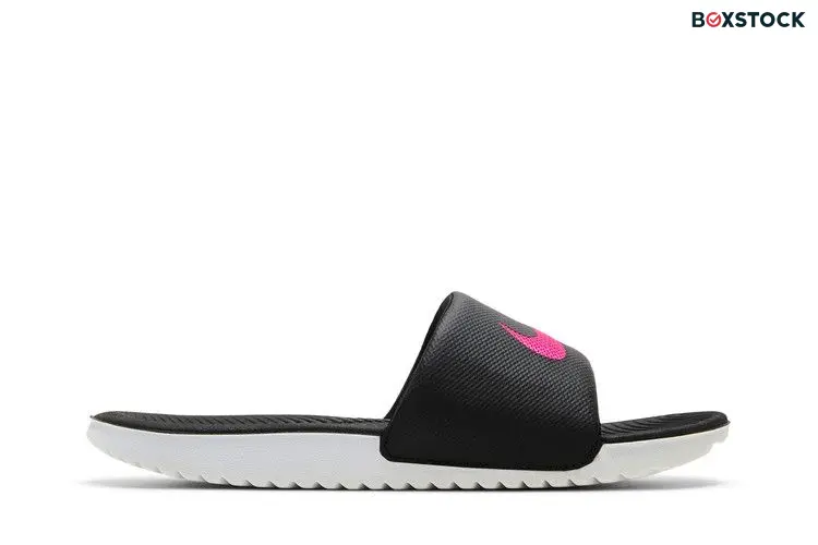 Nike Kawa Slide Black Vivid Pink (Women's)