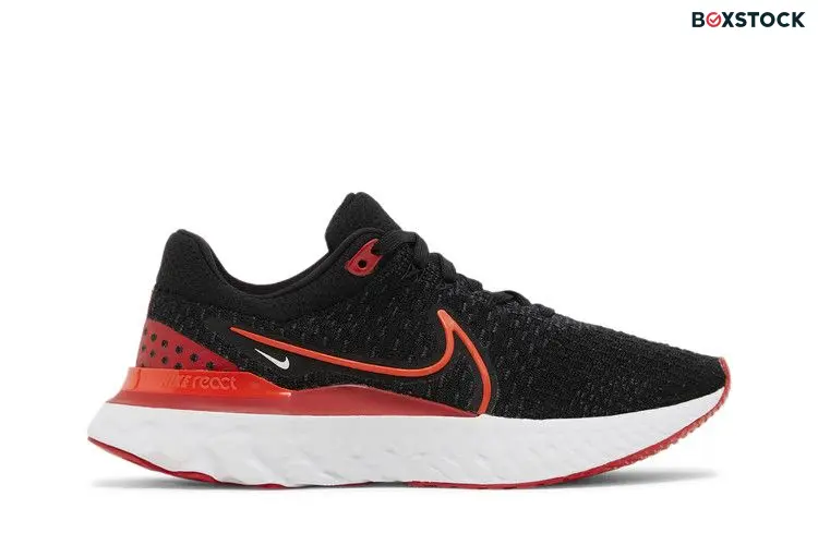 Nike React Infinity Run Flyknit 3 Blasck University Red (Women's)