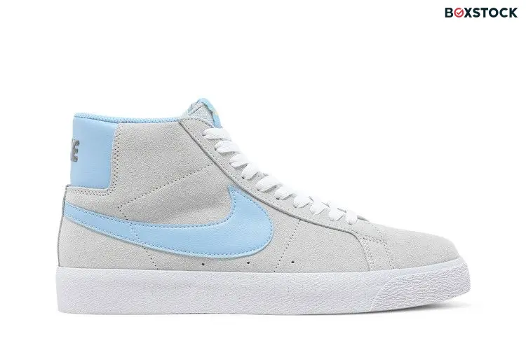 Nike SB Blazer Mid Soft Grey Baby Blue