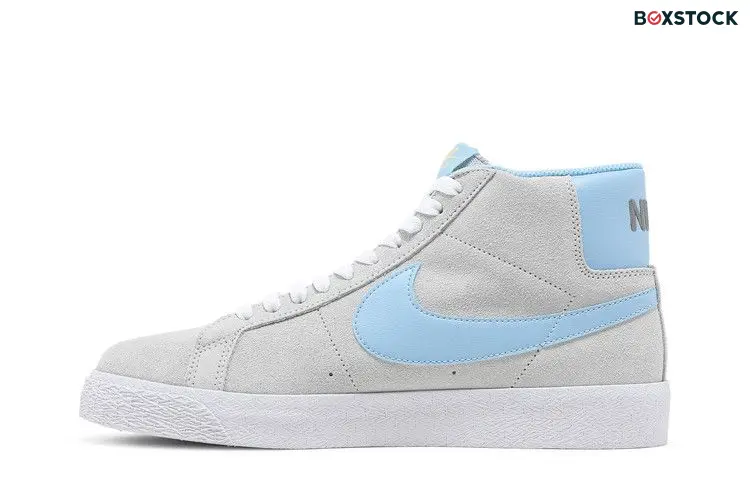 Nike SB Blazer Mid Soft Grey Baby Blue