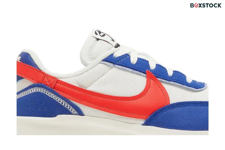 Nike Waffle Debut Swoosh Habanero Red Old Royal