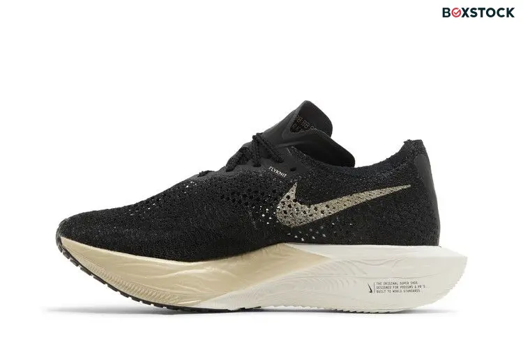 Nike ZoomX Vaporfly 3 Black Metallic Gold Grain (Women's)