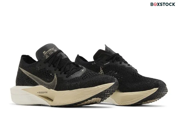 Nike ZoomX Vaporfly 3 Black Metallic Gold Grain (Women's)