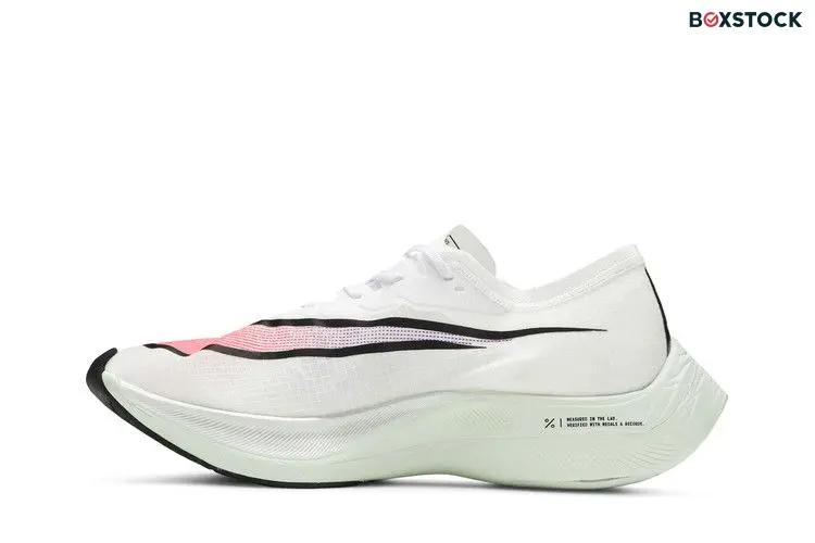 Nike ZoomX Vaporfly Next% White Hyper Jade Flash Crimson