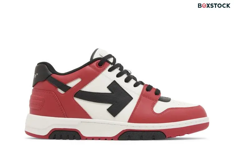 OFF-WHITE Out Of Office OOO Low Tops Red Black (2024)