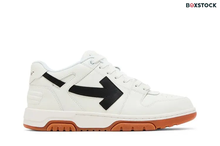 OFF-WHITE Out Of Office OOO Low Tops White Black Gum