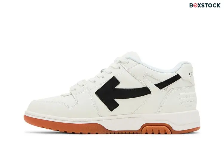OFF-WHITE Out Of Office OOO Low Tops White Black Gum