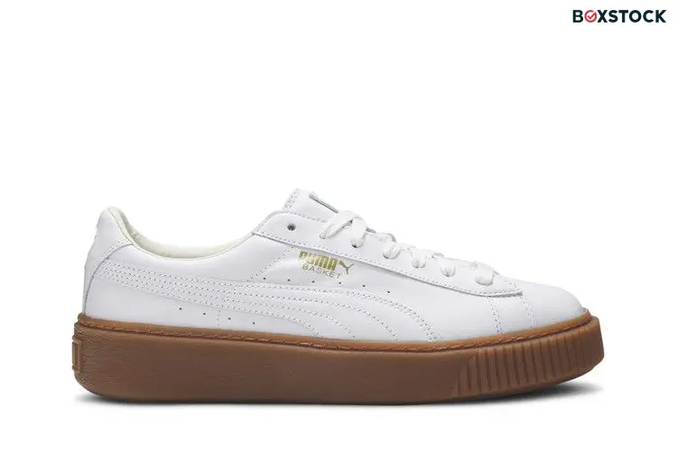Puma Basket Platform Core Puma White (Women's)