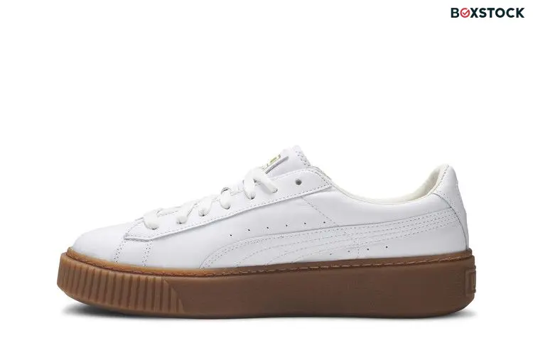 Puma Basket Platform Core Puma White (Women's)