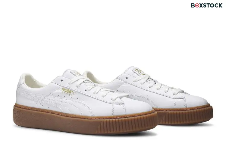 Puma Basket Platform Core Puma White (Women's)