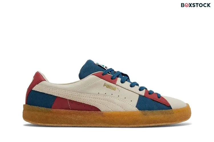 Puma Suede Crepe Patch Peyote Blue Red
