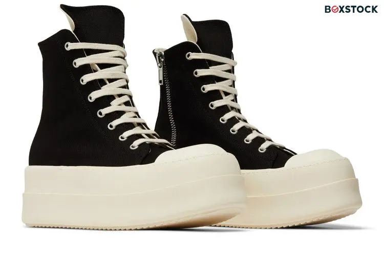 Rick Owens DRKSHDW Mega Bumper Sneaks Black White (Women's)