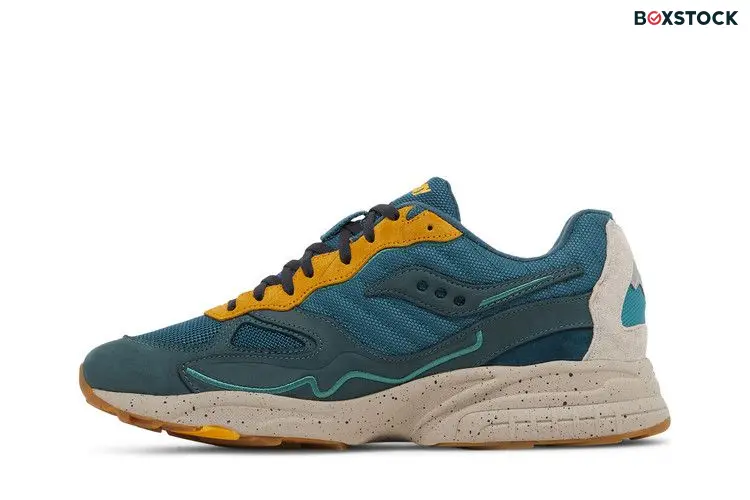 Saucony 3D Grid Hurricane Premium Green Orange