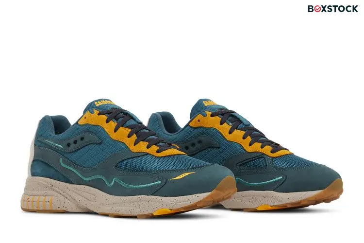 Saucony 3D Grid Hurricane Premium Green Orange