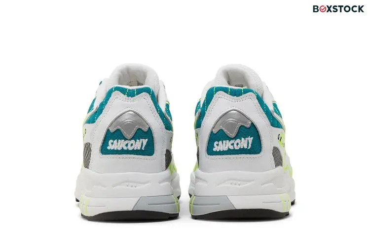 Saucony 3D Grid Hurricane White Green Lime