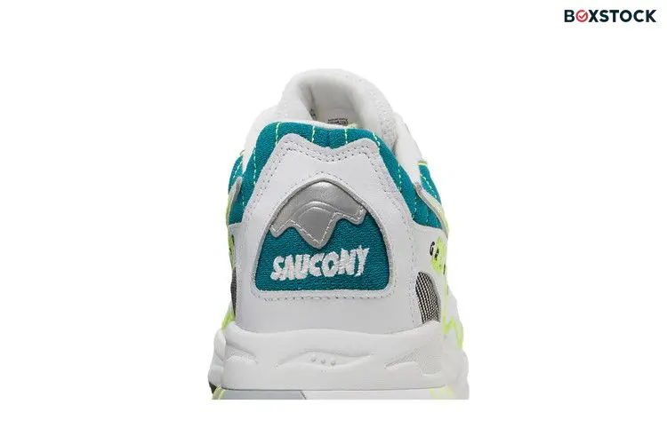Saucony 3D Grid Hurricane White Green Lime