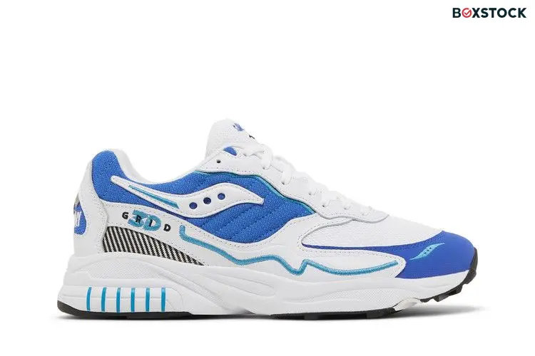 Saucony 3D Grid Hurricane White Royal
