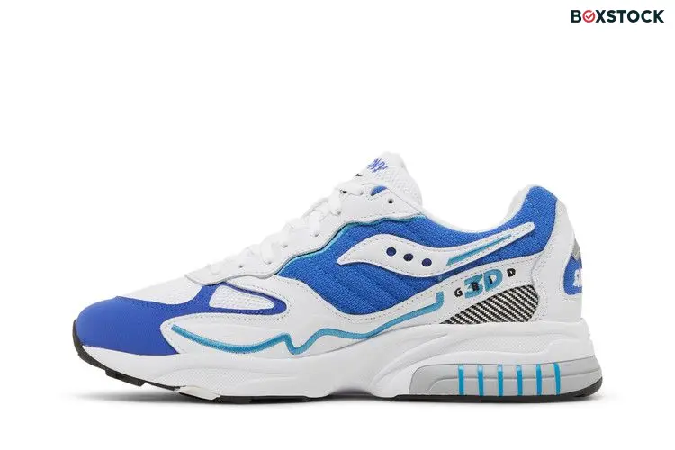 Saucony 3D Grid Hurricane White Royal