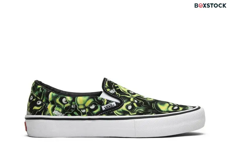 Vans Slip-On Supreme Skull Pile (Green)