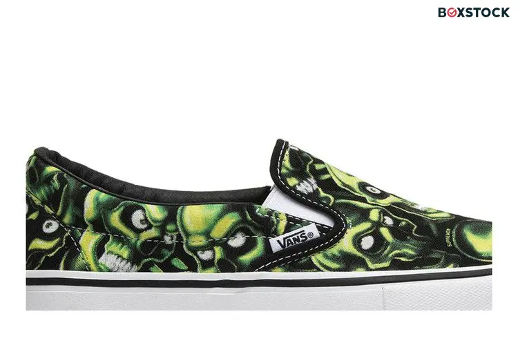 Vans Slip-On Supreme Skull Pile (Green)