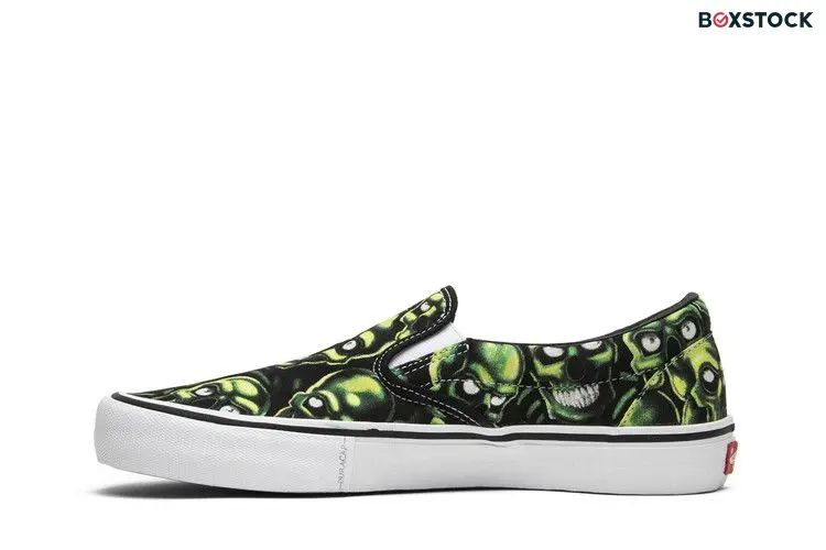 Vans Slip-On Supreme Skull Pile (Green)