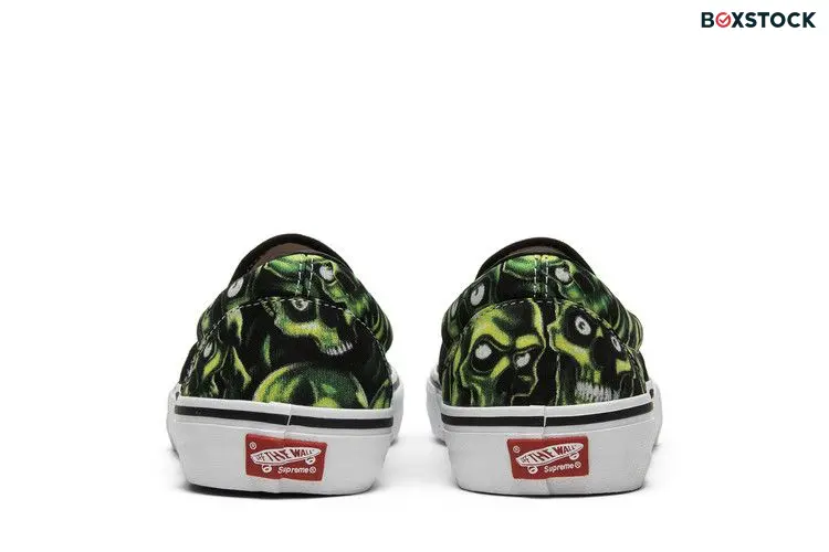 Vans Slip-On Supreme Skull Pile (Green)