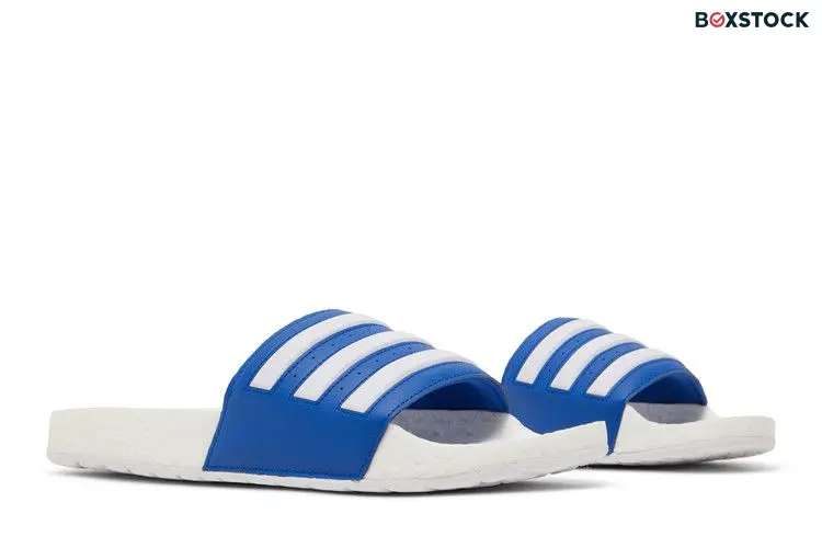 adidas Adilette Boost Slide White Royal
