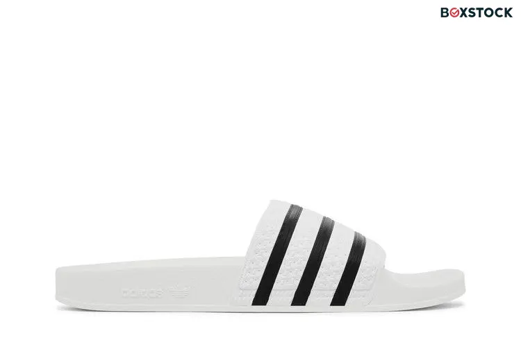adidas Adilette White Core Black White
