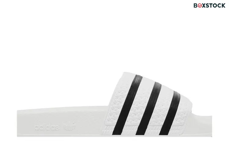 adidas Adilette White Core Black White